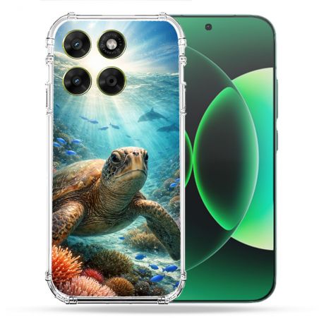 Coque Renforcée Pour Moto G17 / G17 Power Animal Tortue Marine