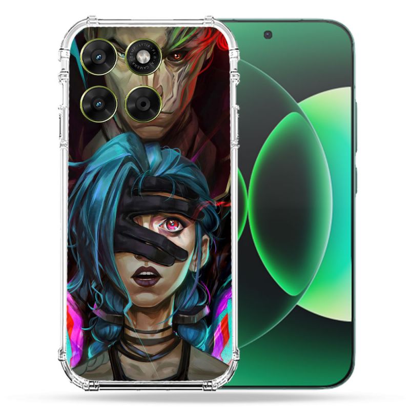 Coque Renforcée Pour Moto G17 / G17 Power Arcane Jinx Bleu