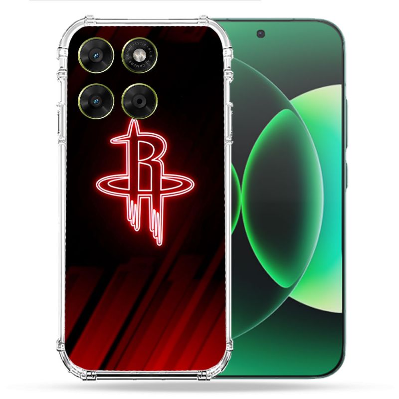 Coque Renforcée Pour Moto G17 / G17 Power Basket Houston Rockets