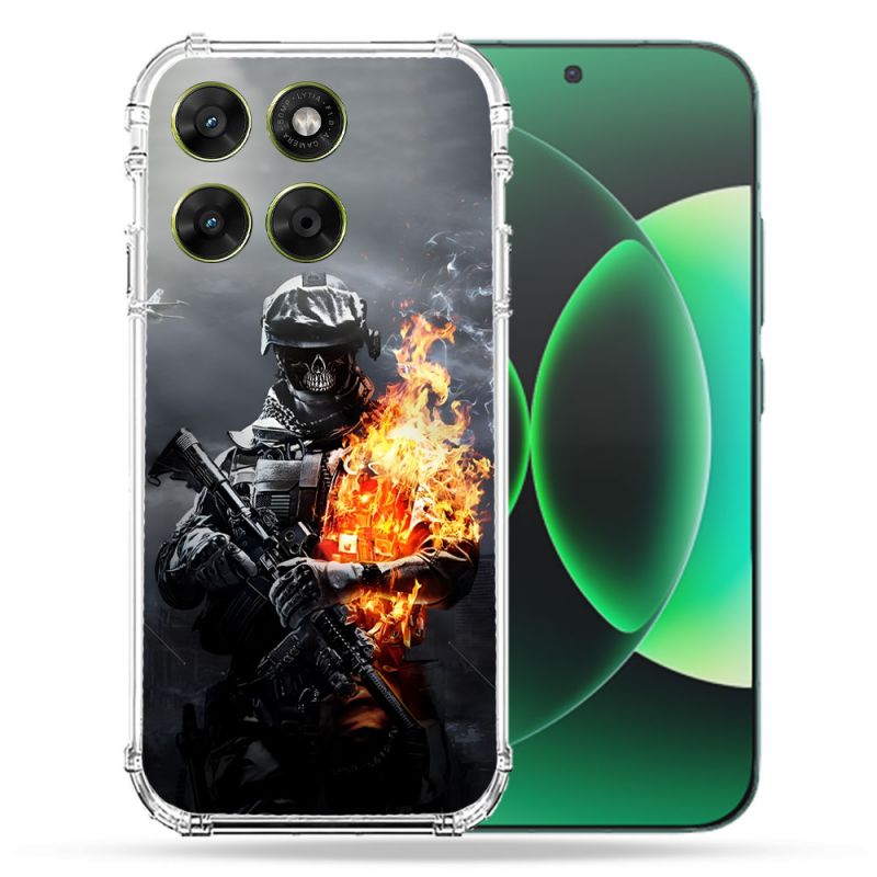 Coque Renforcée Pour Moto G17 / G17 Power Call Of Duty Squelette