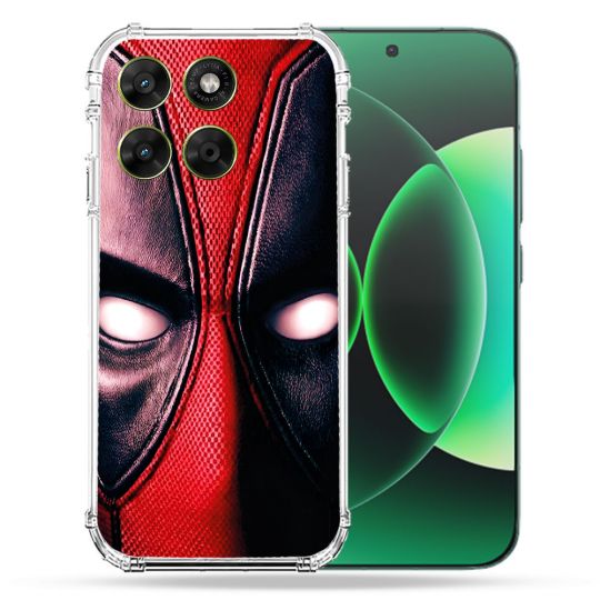 Coque Renforcée Pour Moto G17 / G17 Power Deadpool Yeux
