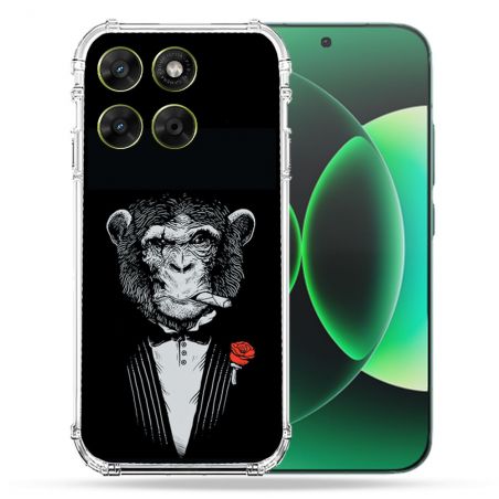 Coque Renforcée Pour Moto G17 / G17 Power Decale Singe Mafia