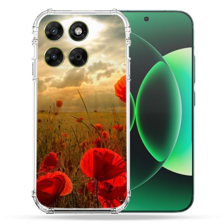 Coque Renforcée Pour Moto G17 / G17 Power Fleur Coquelicot