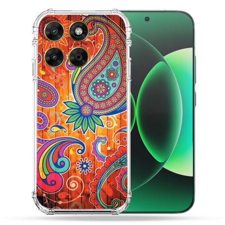 Coque Renforcée Pour Moto G17 / G17 Power Fleur Psychedelic