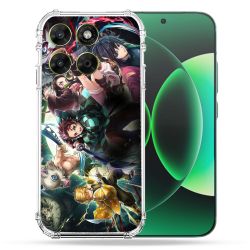 Coque Renforcée Pour Moto G17 / G17 Power Manga Demon Slayer Groupe