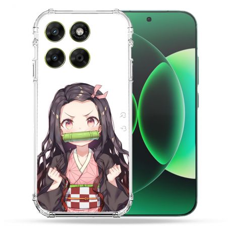 Coque Renforcée Pour Moto G17 / G17 Power Manga Demon Slayer Nezuko