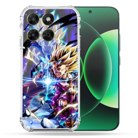 Coque Renforcée Pour Moto G17 / G17 Power Manga Dragon Ball Sangohan Duo