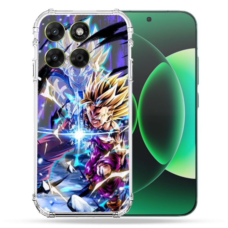 Coque Renforcée Pour Moto G17 / G17 Power Manga Dragon Ball Sangohan Duo