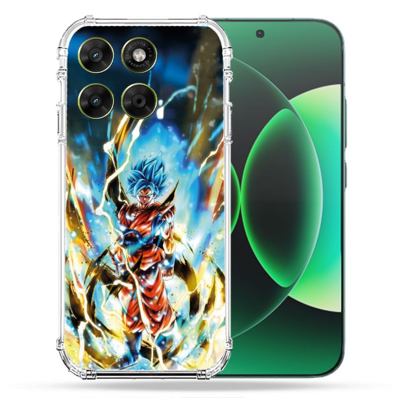 Coque Renforcée Pour Moto G17 / G17 Power Manga Dragon Ball Sangoku Blanc