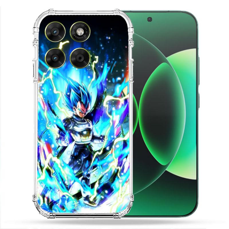 Coque Renforcée Pour Moto G17 / G17 Power Manga Dragon Ball Vegeta Bleu