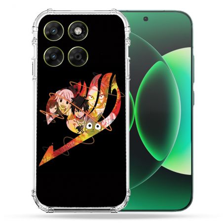 Coque Renforcée Pour Moto G17 / G17 Power Manga Fairy Tail Logo Noir