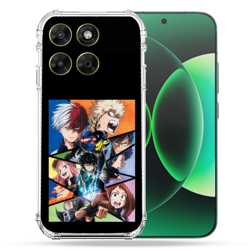 Coque Renforcée Pour Moto G17 / G17 Power Manga My Hero Academia Noir