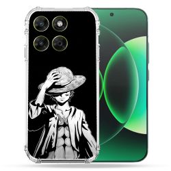 Coque Renforcée Pour Moto G17 / G17 Power Manga One Piece Luffy Noir