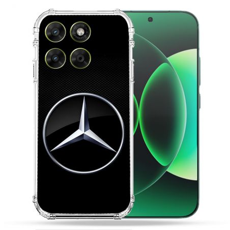 Coque Renforcée Pour Moto G17 / G17 Power Mercedes Carbone