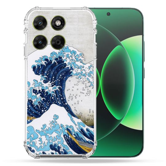 Coque Renforcée Pour Moto G17 / G17 Power Peinture La Grande Vague