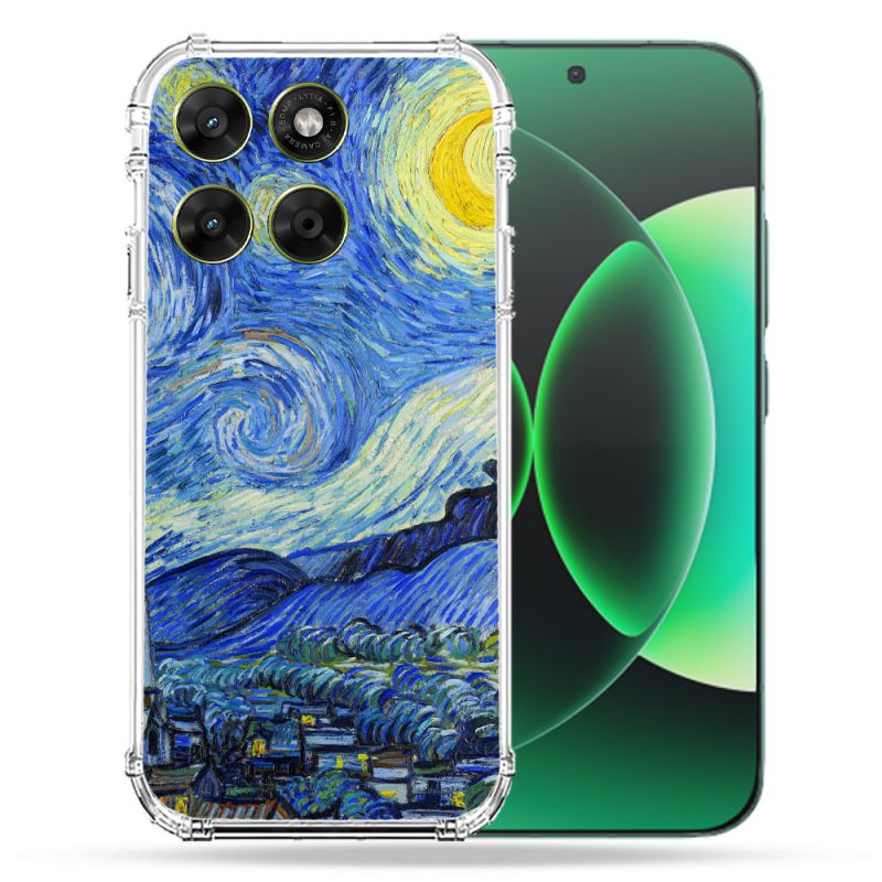 Coque Renforcée Pour Moto G17 / G17 Power Peinture La nuit étoilée