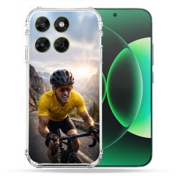 Coque Renforcée Pour Moto G17 / G17 Power Sport Cyclisme Maillot Jaune