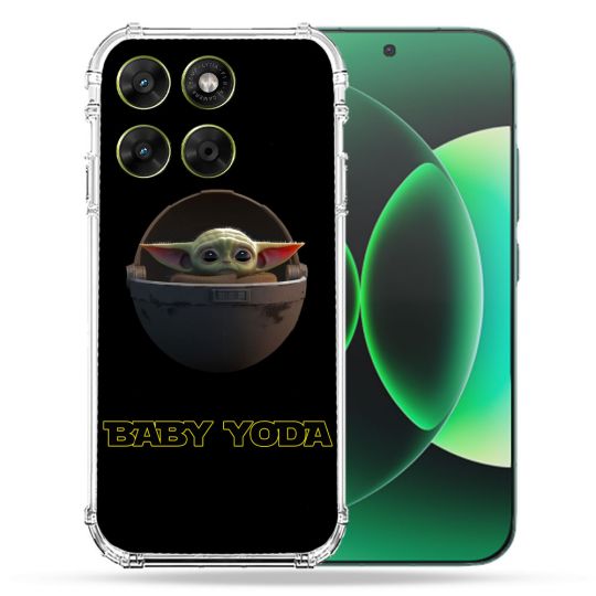 Coque Renforcée Pour Moto G17 / G17 Power Star Wars - Yoda bebe noir