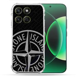 Coque Renforcée Pour Moto G17 / G17 Power Stone Island Gris