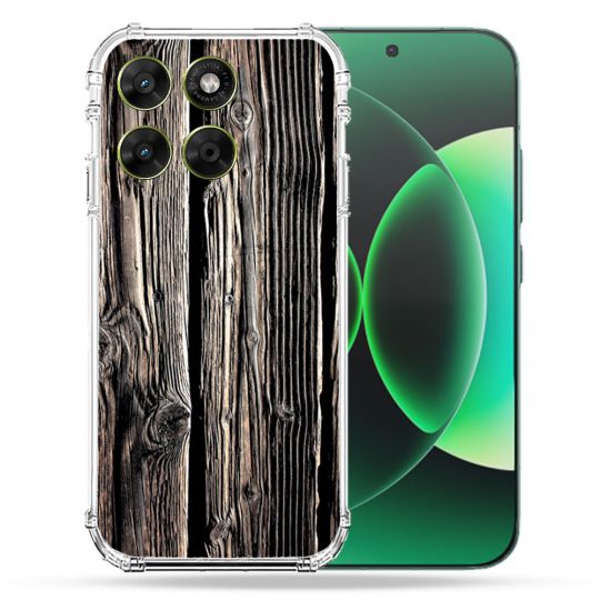 Coque Renforcée Pour Moto G17 / G17 Power Texture Bois