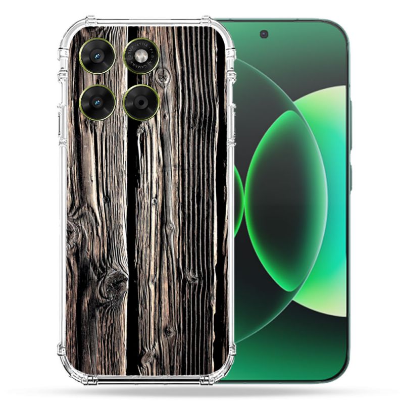 Coque Renforcée Pour Moto G17 / G17 Power Texture Bois