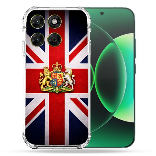 Coque Renforcée Pour Moto G17 / G17 Power Voyage Drapeau Grande Bretagne UK