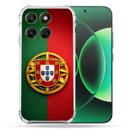 Coque Renforcée Pour Moto G17 / G17 Power Voyage Drapeau Portugal