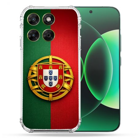 Coque Renforcée Pour Moto G17 / G17 Power Voyage Drapeau Portugal