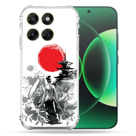 Coque Renforcée Pour Moto G17 / G17 Power Voyage Japon Femme