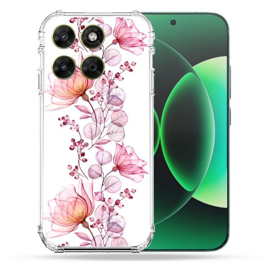 Coque Renforcée Pour Moto G37 / G37 Power / G47 Fleur Eclosion
