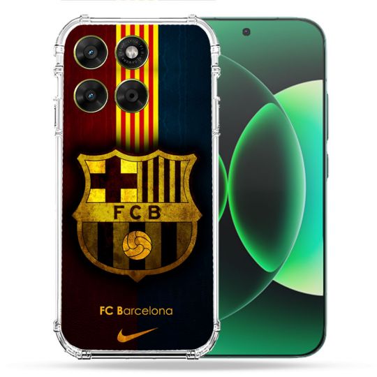 Coque Renforcée Pour Moto G37 / G37 Power / G47 Foot FC Barcelone Vintage