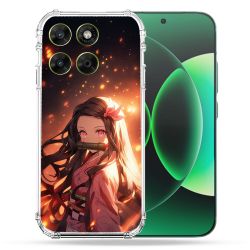 Coque Renforcée Pour Moto G37 / G37 Power / G47 Manga Demon Slayer Nezuko Rose