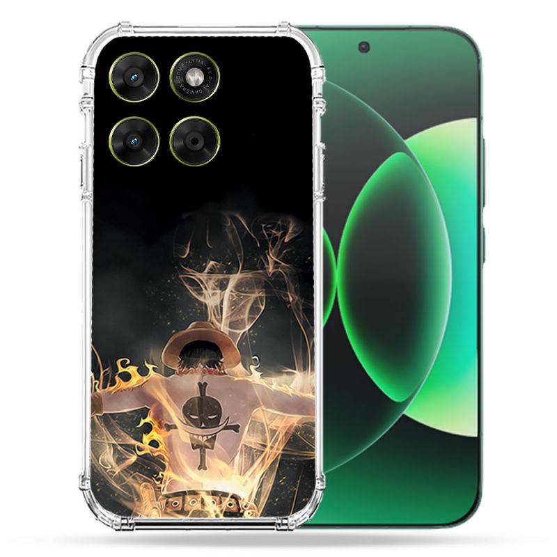 Coque Renforcée Pour Moto G37 / G37 Power / G47 Manga One Piece Ace Noir