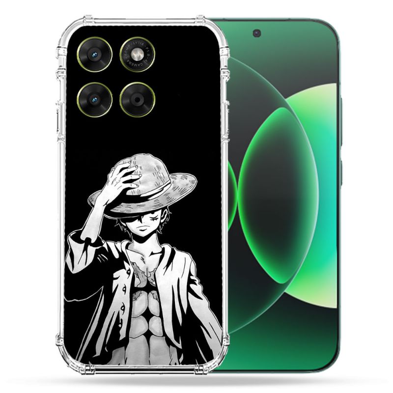 Coque Renforcée Pour Moto G37 / G37 Power / G47 Manga One Piece Luffy Noir