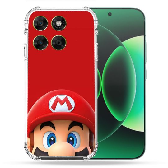 Coque Renforcée Pour Moto G37 / G37 Power / G47 Mario Rouge