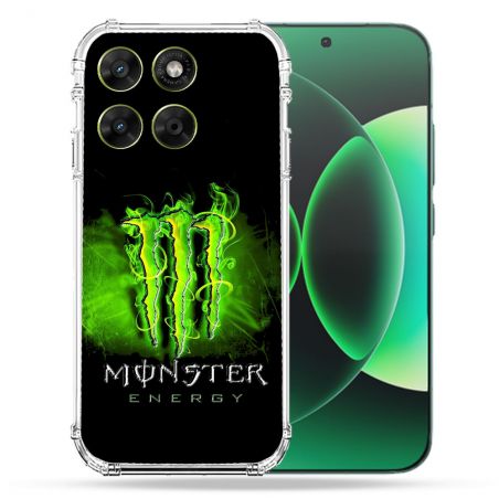 Coque Renforcée Pour Moto G37 / G37 Power / G47 Monster Energy Vert