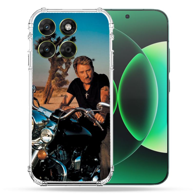 Coque Renforcée Pour Moto G37 / G37 Power / G47 Musique Johnny Hallyday Moto