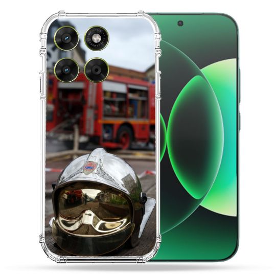 Coque Renforcée Pour Moto G37 / G37 Power / G47 Pompier Casque Camion
