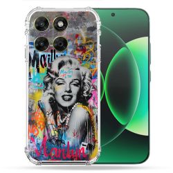 Coque Renforcée Pour Moto G37 / G37 Power / G47 Street Art Maryline Monroe