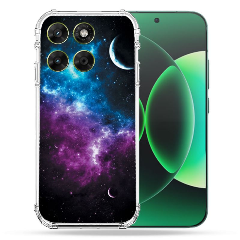 Coque Renforcée Pour Moto G37 / G37 Power / G47 Univers Bleu Violet