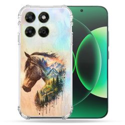 Coque Renforcée Pour Moto G67 / G77 / G87 Animal Cheval Montagne