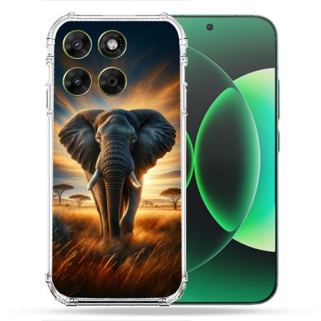 Coque Renforcée Pour Moto G67 / G77 / G87 Animal Elephant Savane