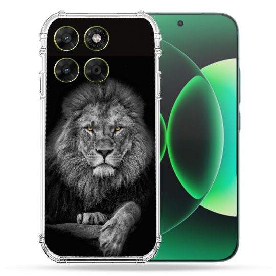 Coque Renforcée Pour Moto G67 / G77 / G87 Animal Lion Majestueux