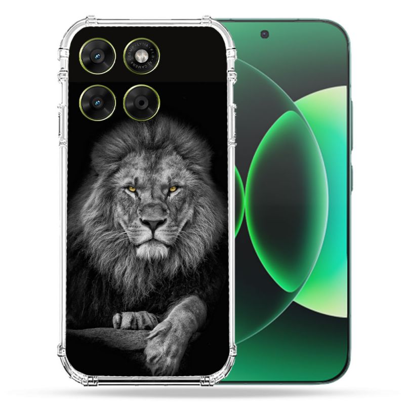 Coque Renforcée Pour Moto G67 / G77 / G87 Animal Lion Majestueux