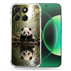 Coque Renforcée Pour Moto G67 / G77 / G87 Animal Panda Reflet