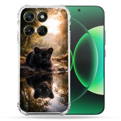 Coque Renforcée Pour Moto G67 / G77 / G87 Animal Panthère Reflet