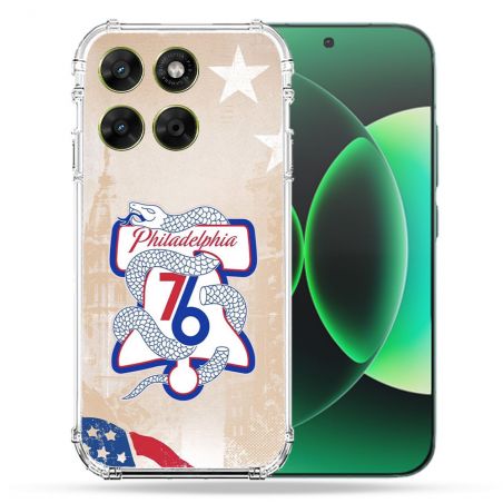 Coque Renforcée Pour Moto G67 / G77 / G87 Basket Philadelphia 76ers
