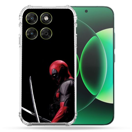 Coque Renforcée Pour Moto G67 / G77 / G87 Deadpool Epee