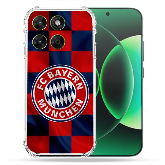 Coque Renforcée Pour Moto G67 / G77 / G87 Foot Bayern Munich Carreaux
