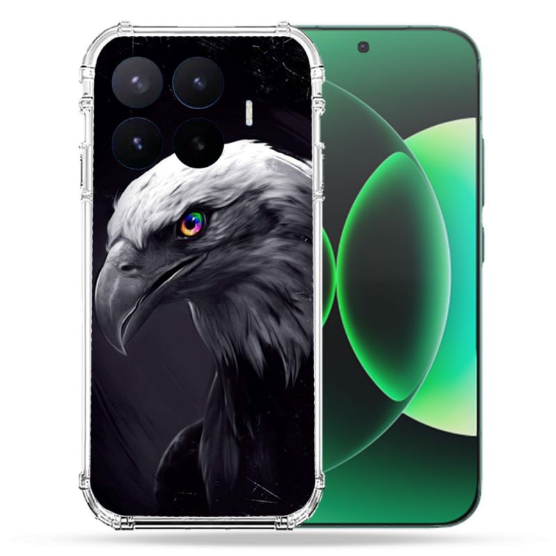Coque Renforcée Pour Xiaomi 17T Animal Aigle Royal Noir
